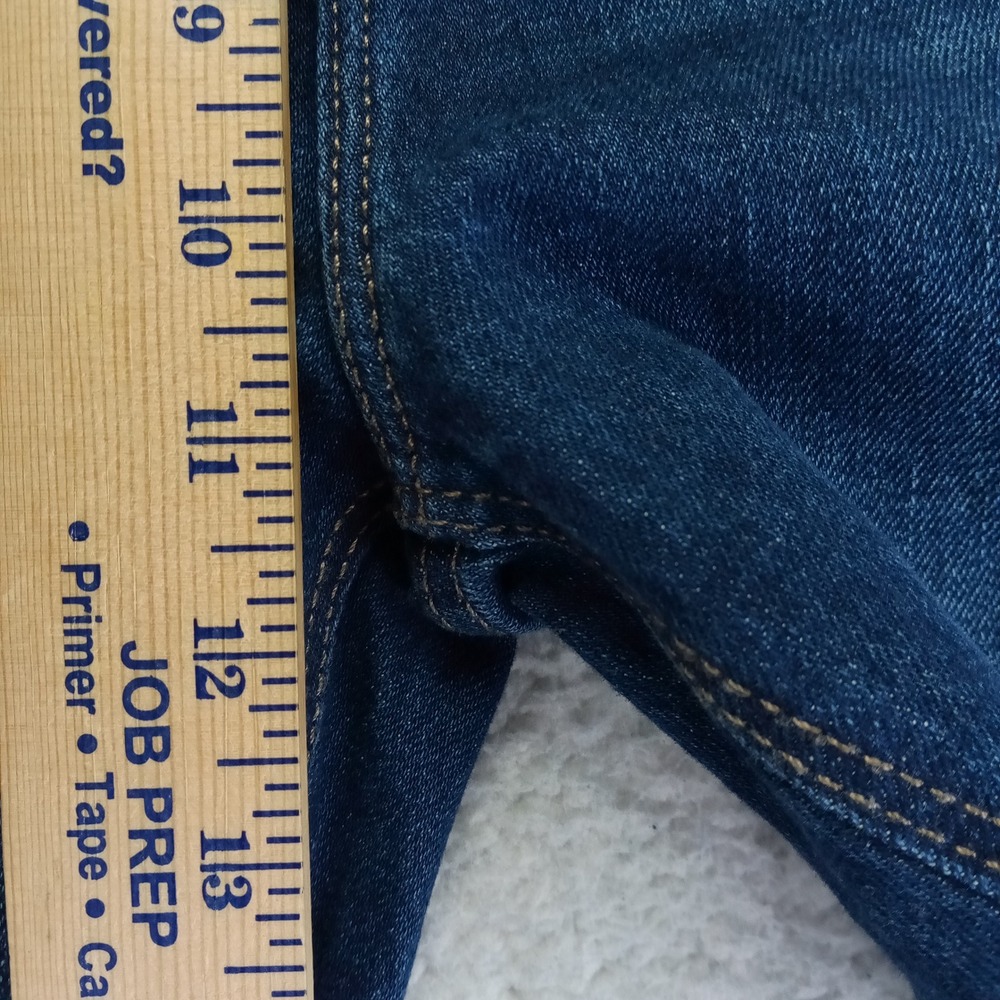 Old Navy Extra High Rise Flare Jeans Womens 10 Dark Wash Blue Stretch Denim - Picture 7 of 10